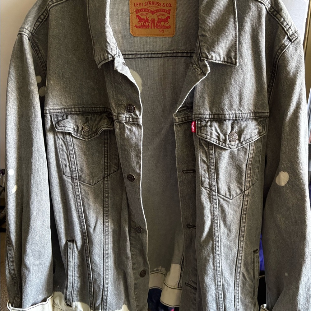 Levi's Light Gray (bleached wash) Denim Jacket